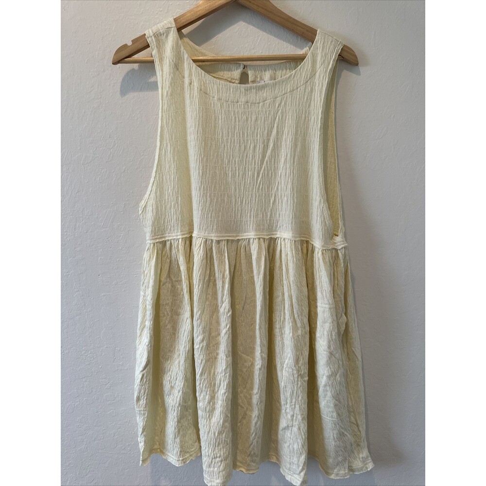 NWOT Free People FP Beach Cream Casual Dress Medium M